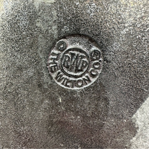 vintage Wilton Armetale Pewter Finish Palm Tree Bread Tray/Serving Plate - Picture 5 of 8